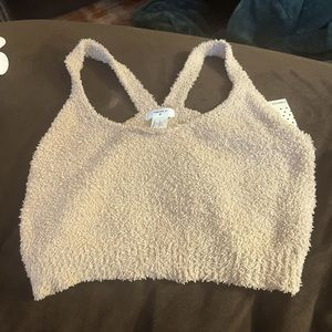 Teddy cropped tank